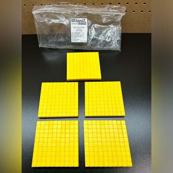 ETA Base ten unit blocks/ cubes, set, math manipulatives - Picture 5 of 7